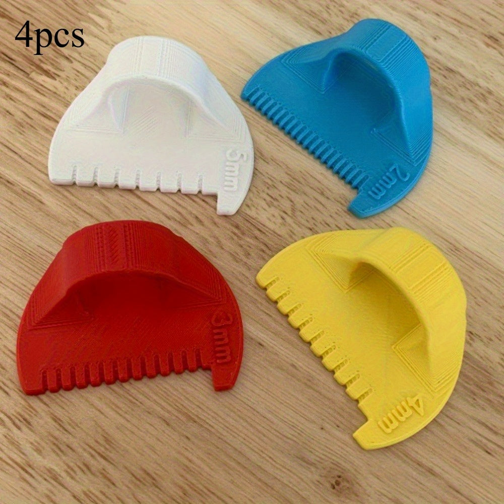 [Ergonomic Sewing Kit] 4pcs Hand Sewing 2/3/4mm Spacing Tool Set, Easy-to-Use Plastic Hand Sewing Kit for Beginners and Seniors - Perfect for DIY Crafts, Sewing Projects & Home Decor | Ergonomic Design | Durable Sewing Accessories | Manual Sewing Tools